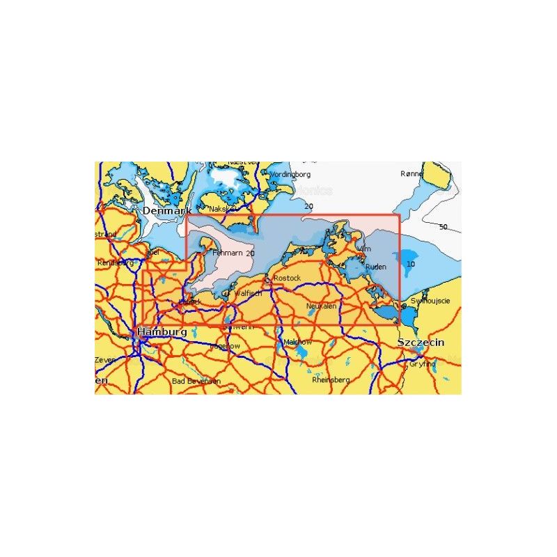 Mapa Navionics+ SMALL Fehmarn-Swinoujscie 5G584S2 (Mały obszar nośnik MSD) 