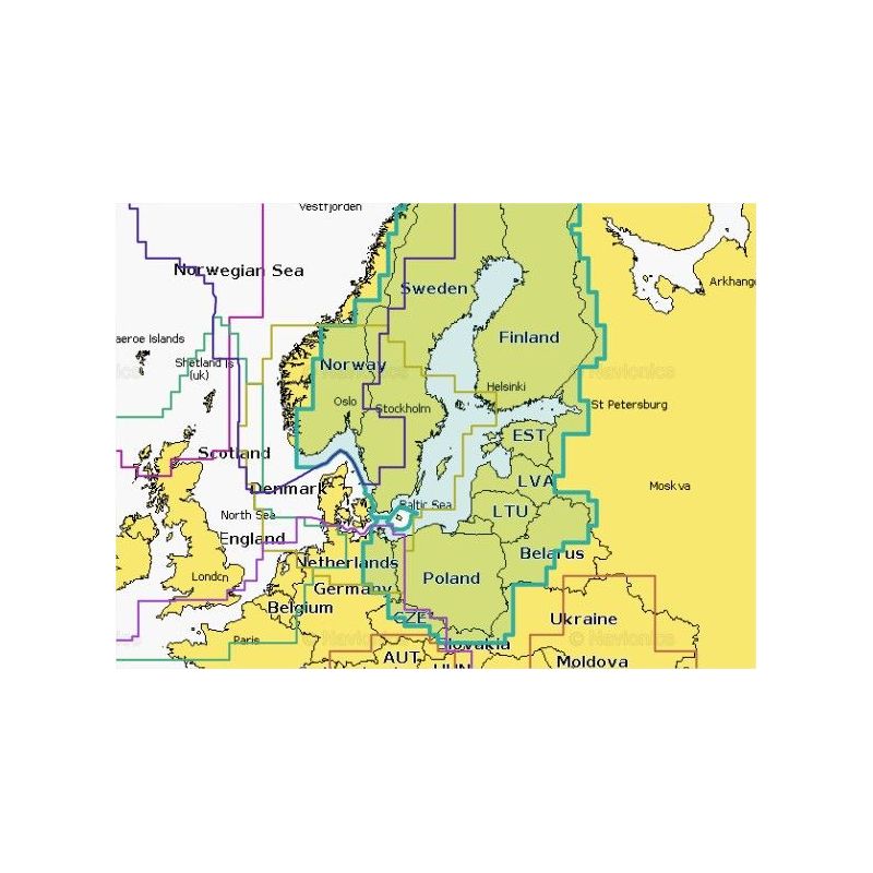 Mapa Navionics+ NAEU644L BALTIC SEA SD/MSD