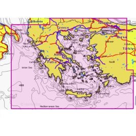Mapa wektorowa Navionics+ NAEU015R - Aegean Sea, Sea of Marmara