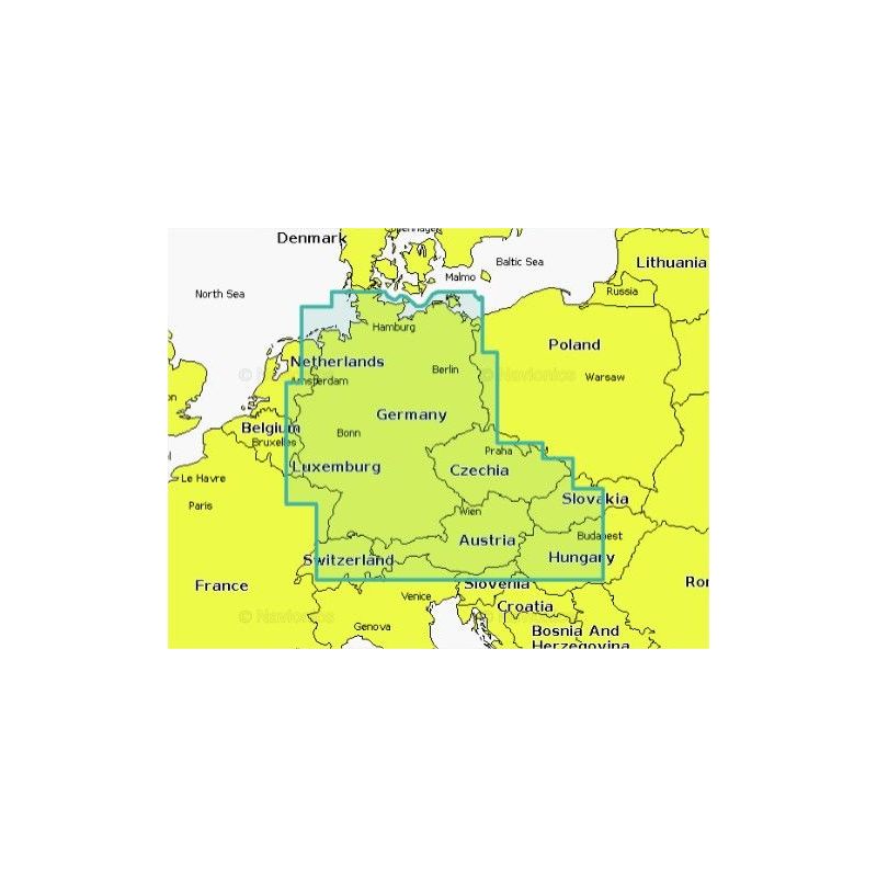 Mapa wektorowa Navionics+ NAEU060R - Germany, Lakes & Rivers