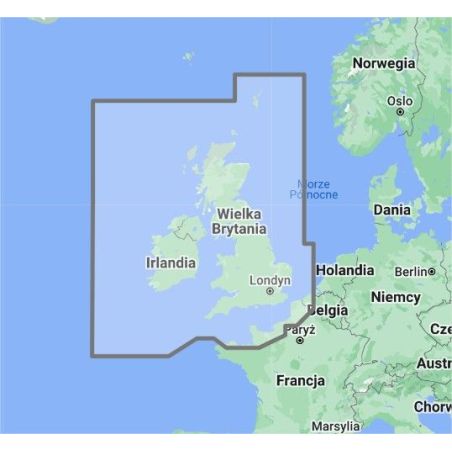 UK, Ireland & the Channel (mapa TZ-MAPS)