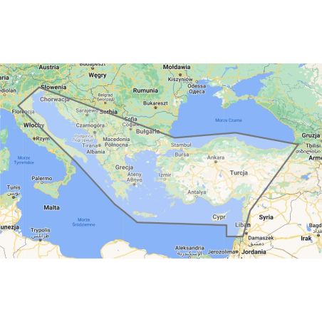 Eastern Mediterranean - mapa TZ MAPS