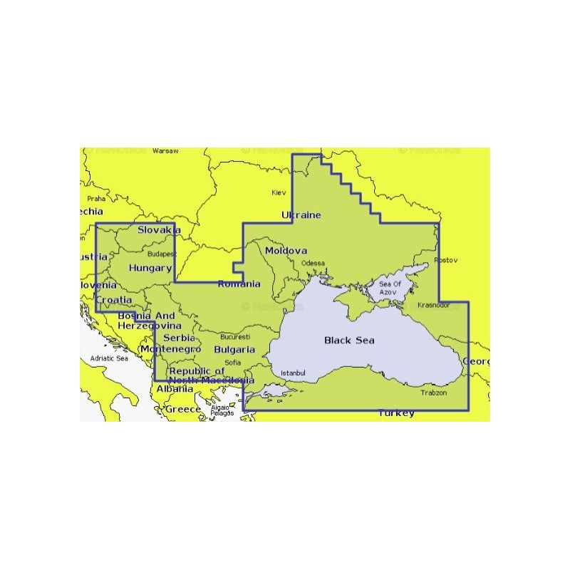 Mapa wektorowa Navionics+ NAEU063R - Black Sea & Azov Sea