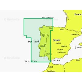 Mapa wektorowa Navionics+ NAEU009R - Portugal & Spain, Northwest