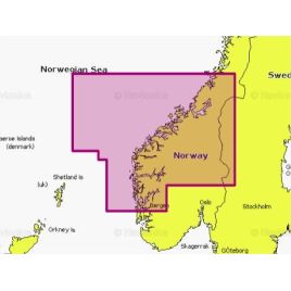Mapa wektorowa Navionics+ NAEU052R - Norway, Sognefjord - Svefjorden