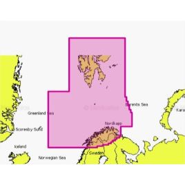 Mapa wektorowa Navionics+ NAEU054R - Norway, Vestfjorden to Svalbard