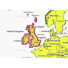 Mapa wektorowa Navionics+ NAEU072R - U.K. & Ireland Lakes & Rivers