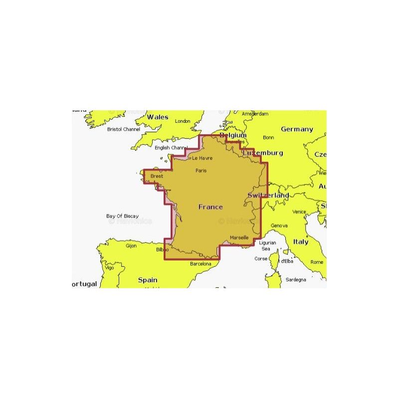 Mapa wektorowa Navionics+ NAEU080R- France, Lakes & Rivers