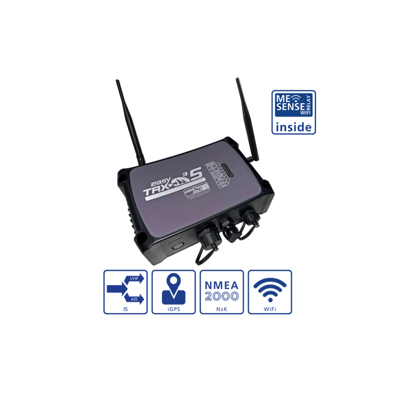 Transponder AIS easyTRX3-S-IS-IGPS-N2K-WiFi  z wbudowanym systemem monitorowania MI SENSE (SOTDMA)