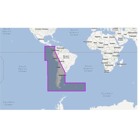 WVJSAM500MAP-Costa Rica to Chile to Falklands