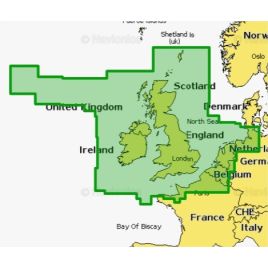 Mapa wektorowa 28XG UK-IRELAND & HOLLAND Gold SD/MSD
