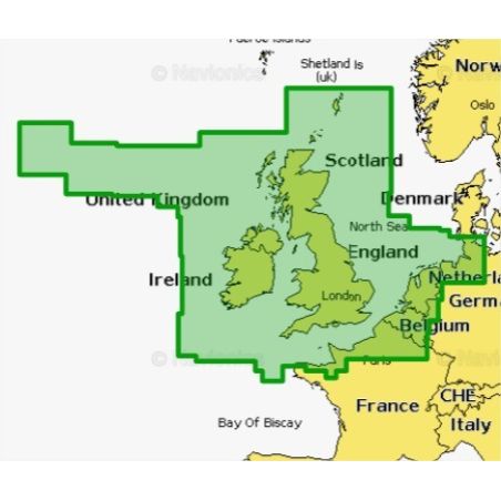 Mapa Navionics+ NAEU628L UK, IRELAND & HOLLAND SD/MSD