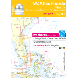 nv-charts Region 8.1, Florida, Northeast* America - US East Coast,  Paper+ download nv-charts Region 8.1, Florida, Northeast* America - US East Coast, Paper+CD, 2009