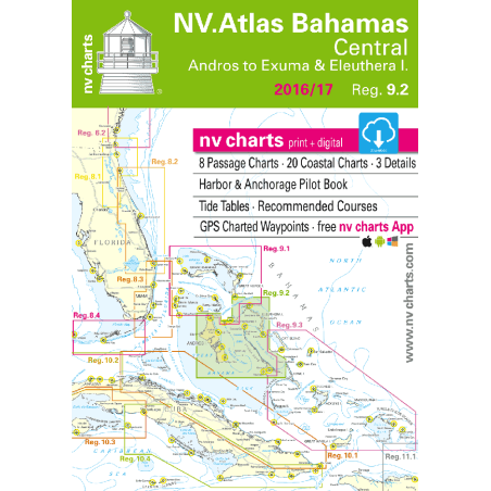 nv-charts Region 9.2, Central Bahamas* America - Bahamas, Caribbean, Paper+CD, 2011