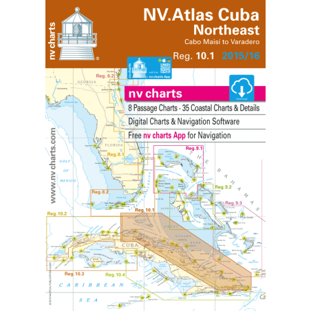 nv-charts Region 10.1, Cuba Northeast* America - Bahamas, Caribbean, Paper+CD, 2010
