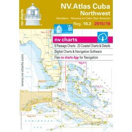 nv-charts Region 10.2, Cuba Northwest* America - Bahamas, Caribbean, Paper+CD, 2010