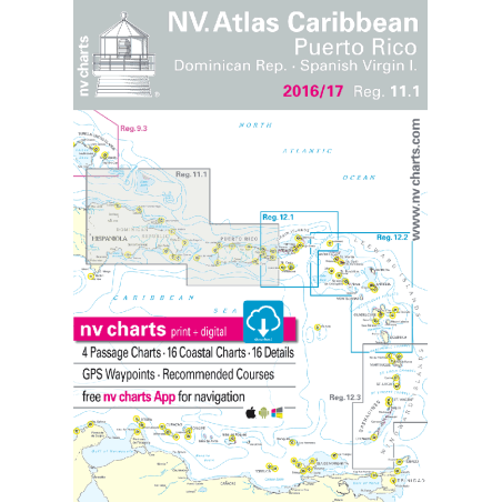 nv-charts Region 11, Puerto Rico and the US Virgin Islands* America - Bahamas, Caribbean, Paper+CD, 2008
