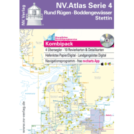 NV. Atlas Serie 4, Rund Rügen - Boddengewässer - Stettin*