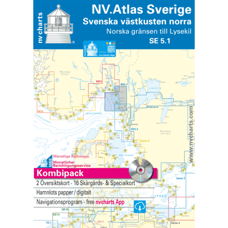 NV. Atlas Sverige SE 5.1 - Svenska Västkusten Norra