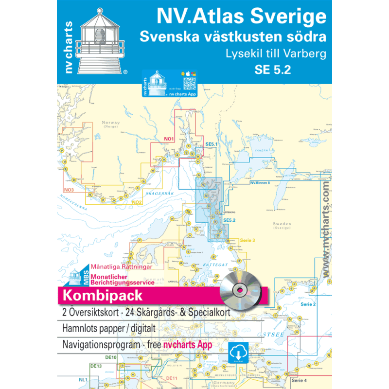 NV. Atlas Sverige SE 5.2 - Svenska Västkusten S? dra NV. Atlas Sverige SE 5.2 - Svenska Västkusten Södra
