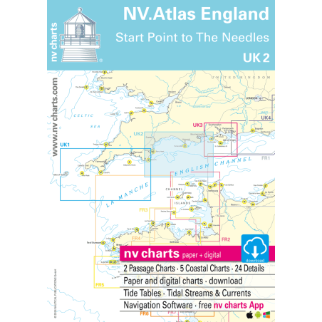 UK 2 - NV. Atlas England - Start Point to The Needles