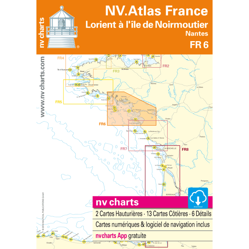FR 6 - NV. Atlas France - Lorient ? ? le de Noirmoutier & Nantes FR 6 - NV. Atlas France - Lorient à Île de Noirmoutier & Nantes