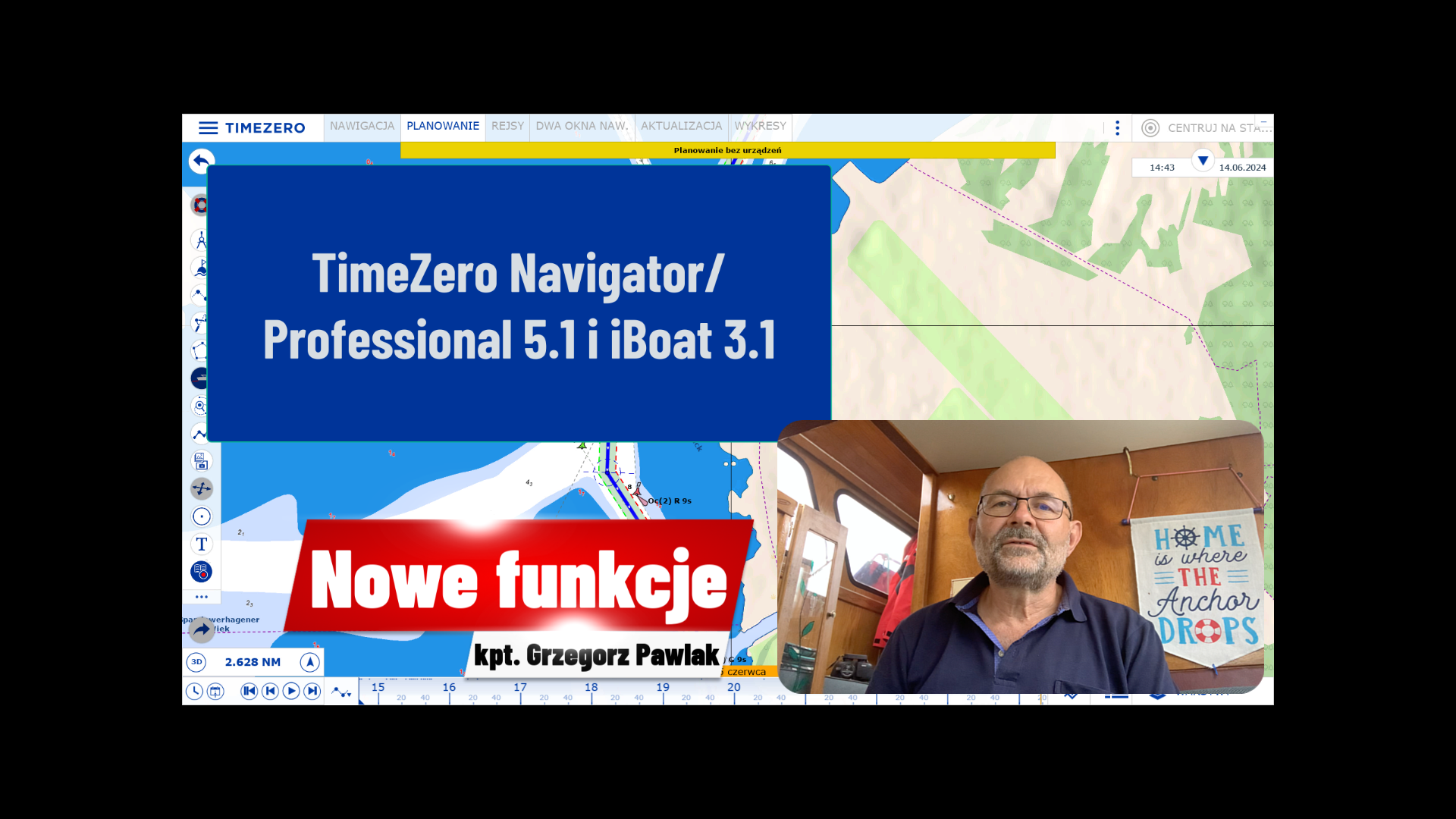 Automatyczne tworzenie trasy i radar pogodowy w TimeZero 5.1 i iBoat 3.1